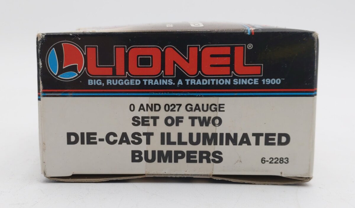 Lionel 6-2283 O/O27 Gauge Diecast Illuminated Bumpers (Set of 2) LN/Box