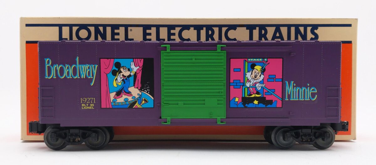Lionel 6-19271 O Gauge Disney Broadway Minnie Mouse Hi-Cube Boxcar LN/Box