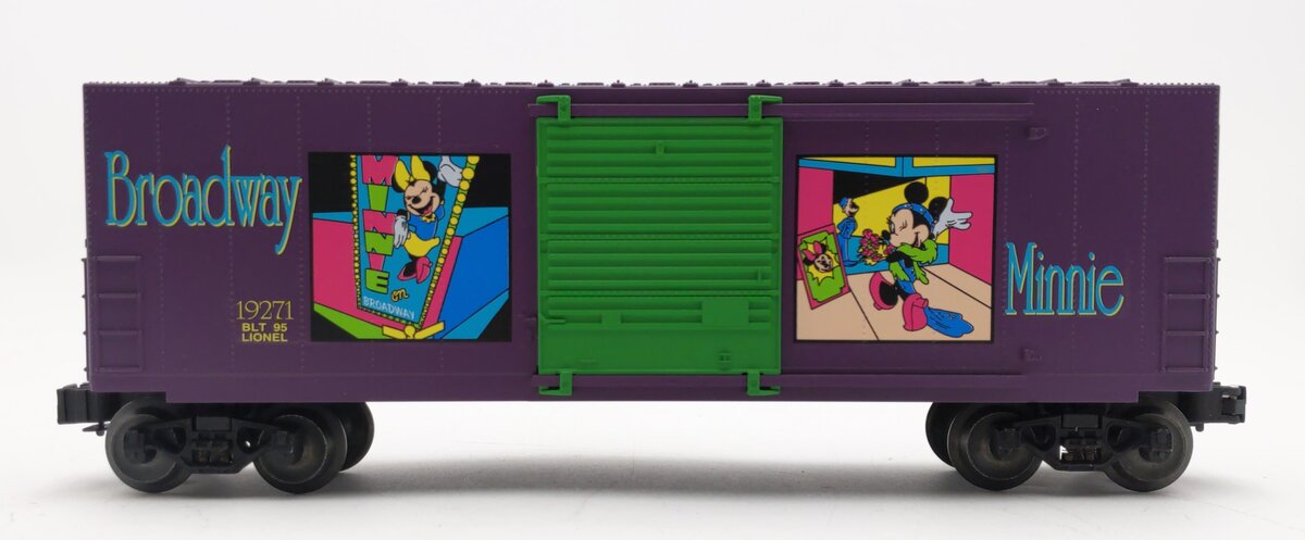Lionel 6-19271 O Gauge Disney Broadway Minnie Mouse Hi-Cube Boxcar LN/Box