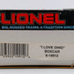 Lionel 6-19912 O Gauge I Love Ohio Boxcar #19912 LN/Box