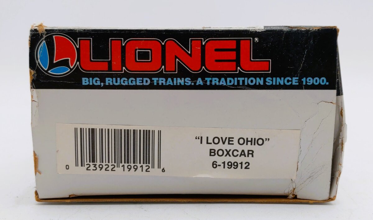 Lionel 6-19912 O Gauge I Love Ohio Boxcar #19912 LN/Box