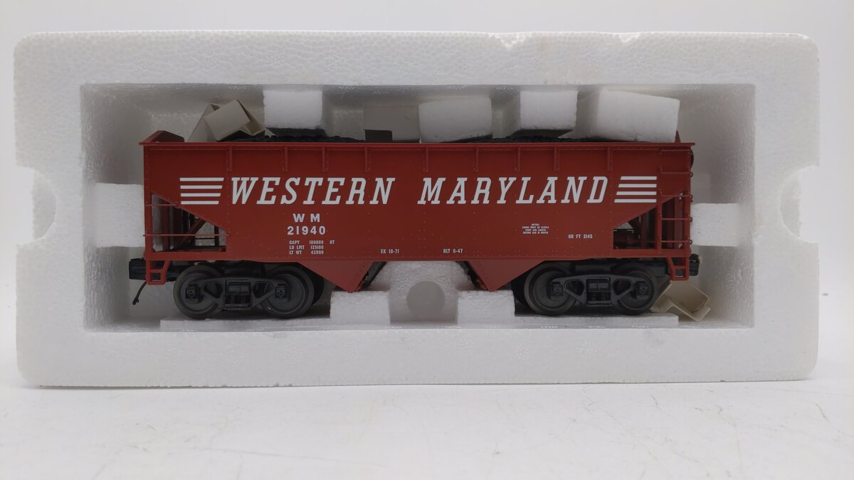 MTH 20-97736 O Western Maryland 2-Bay Offset Hopper Car #21940