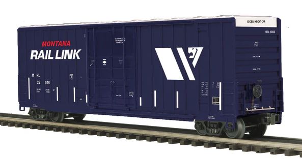 MTH 20-93689 O Montana Rail Link 3-Rail 50 ft High Cube Box Car #25025