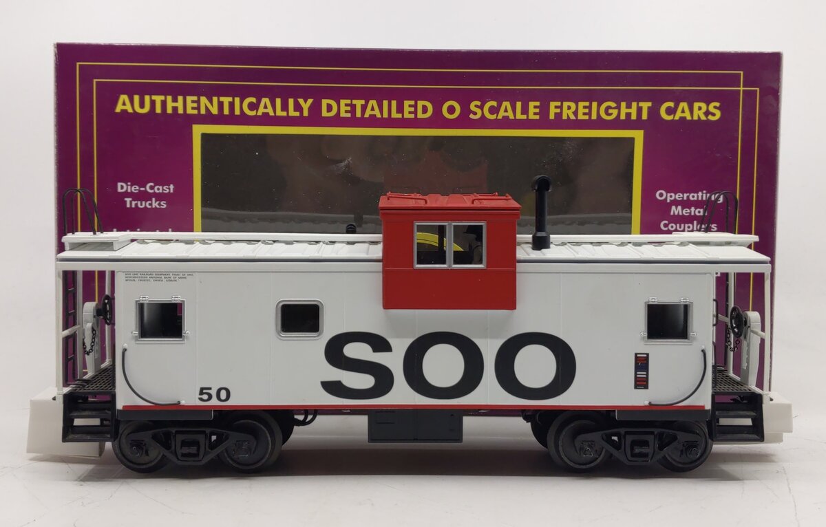 MTH 20-91563 O Gauge SOO Line Extended Vision Caboose #50