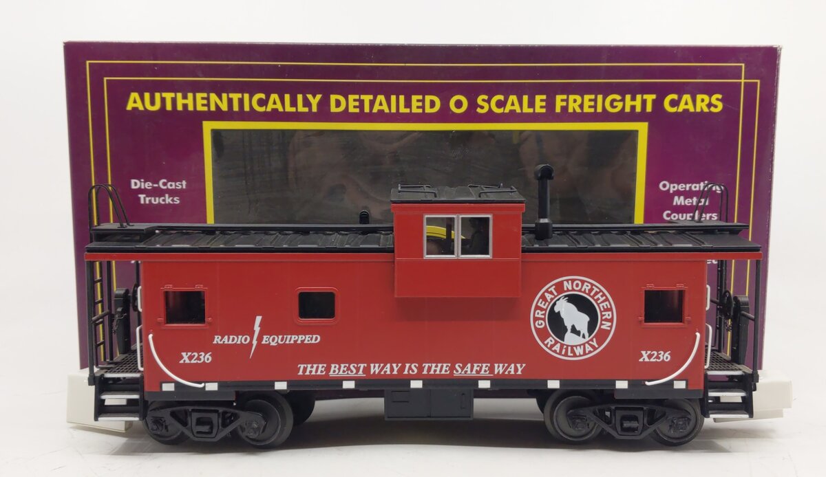 MTH 20-91584 O Gauge Great Northern Extended Vision Caboose #236