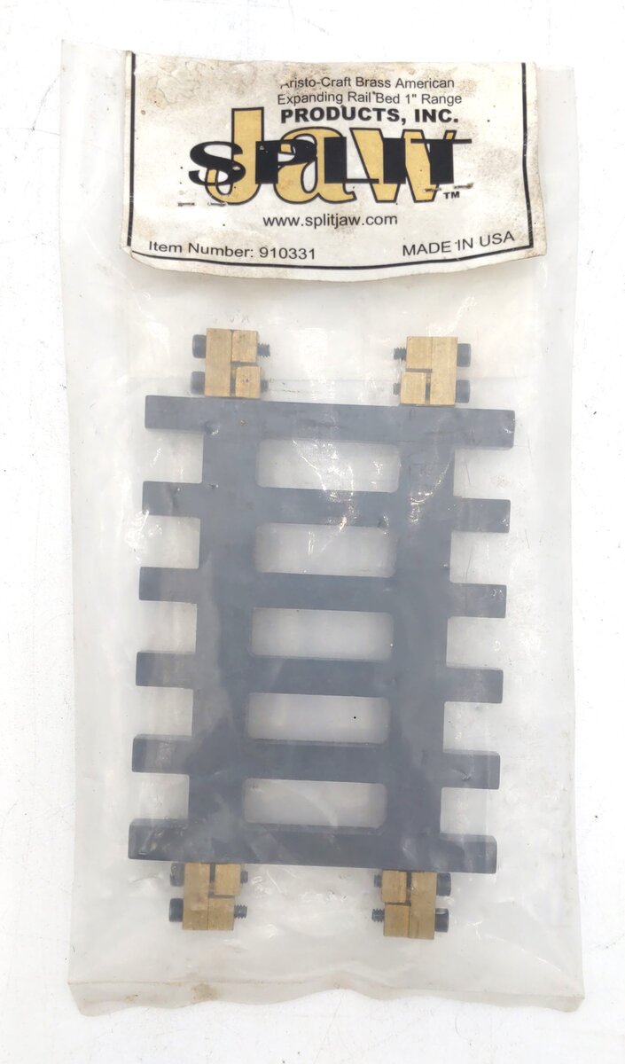 Aristo-Craft 910331 G Scale BRASS American Expanding Rail Bed 1" Range