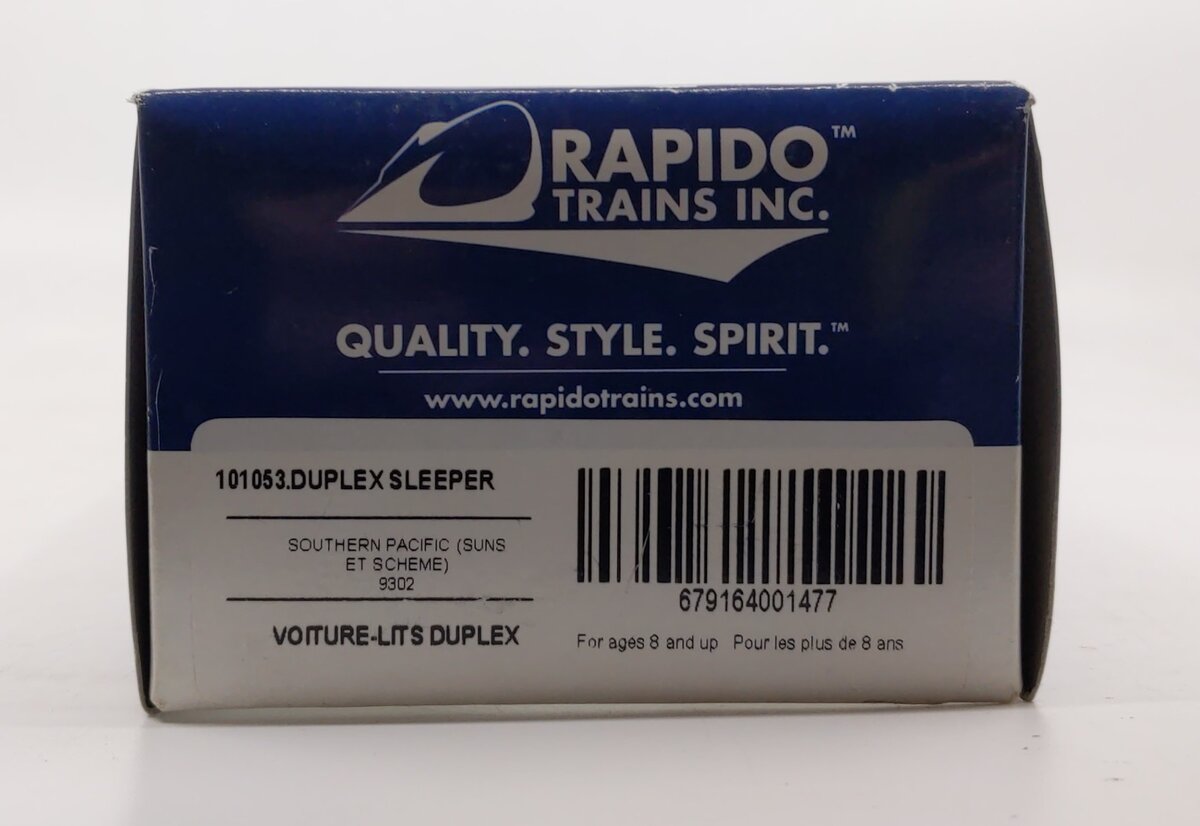 Rapido Trains 101053 HO Southern Pacific Duplex Sleeper #9302
