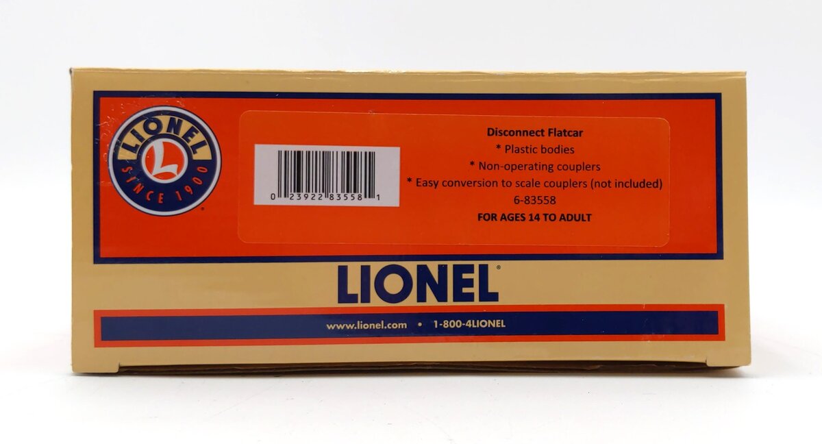 Lionel 6-83558 O Disconnect Flatcar