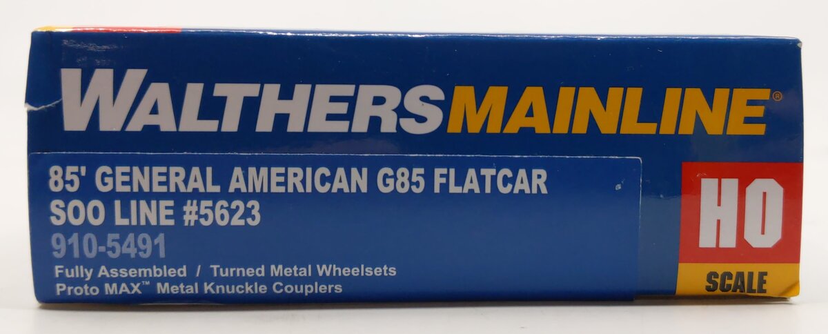 Walthers 910-5491 HO Scale SOO Line 85' General American Flatcar #5623