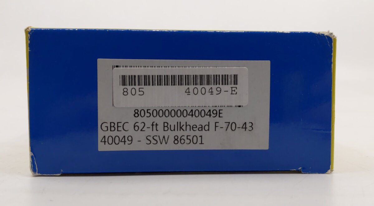 Wheels of Time 40049 HO Scale SSW 62' Bulkhead Flatcar #86501