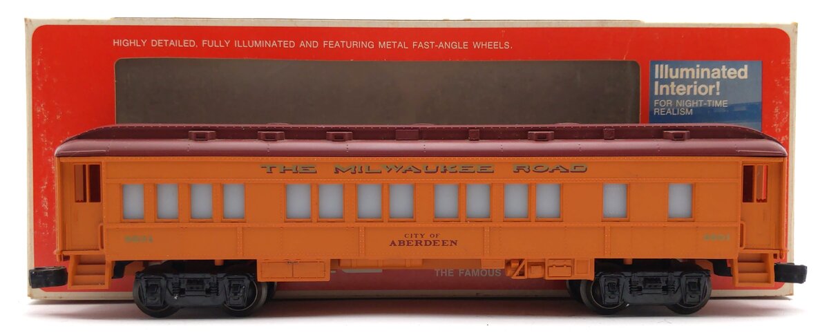 Lionel 6-9501 O Gauge Milwaukee Road Aberdeen Passenger Car LN/Box