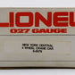 Lionel 6-6579 O Gauge New York Central 4-Wheel Crane Car #6579