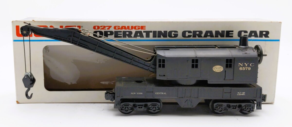 Lionel 6-6579 O Gauge New York Central 4-Wheel Crane Car #6579