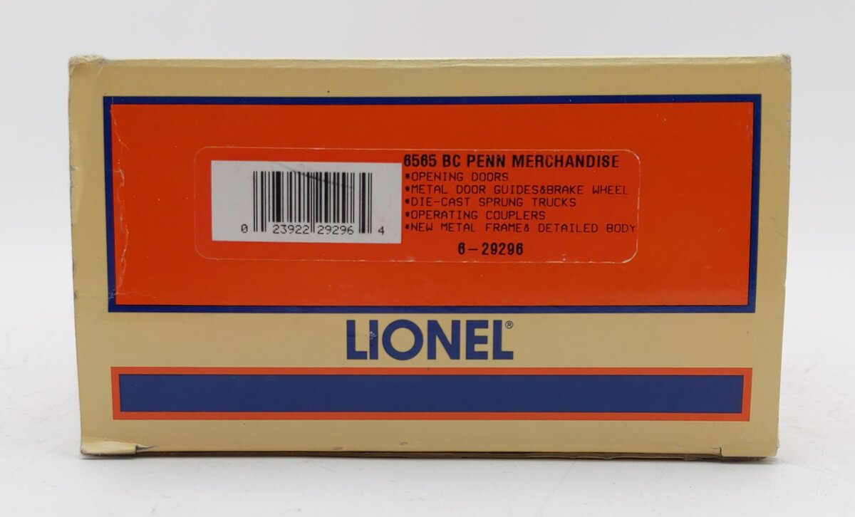 Lionel 6-29296 O Gauge 6565 Pennsylvania Merchandise Service Box Car LN/Box