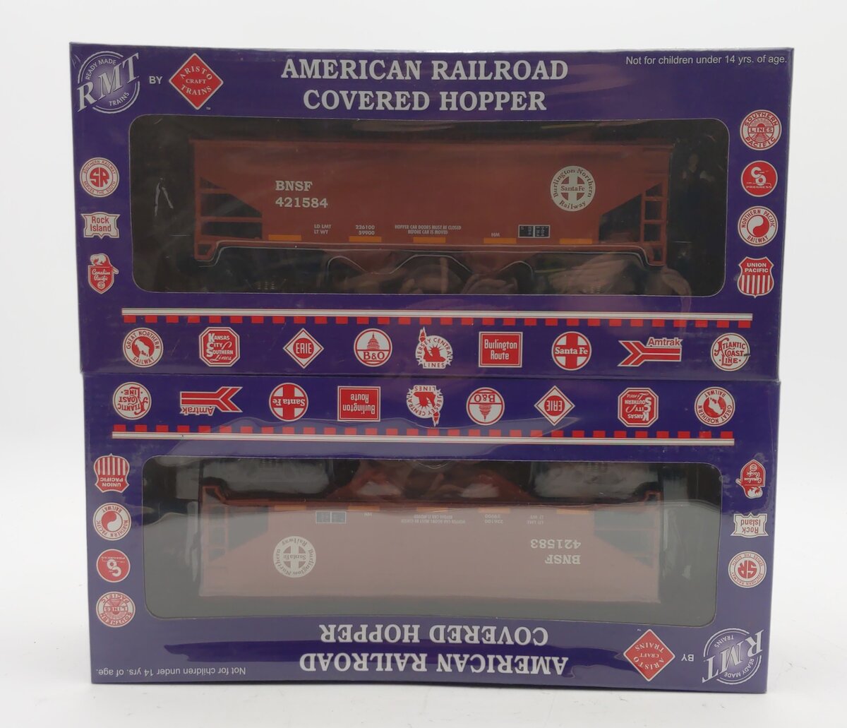 RMT 96328 O Burlington Northern Santa Fe 2-Bay Hopper #421583/421584 (2 Pack)