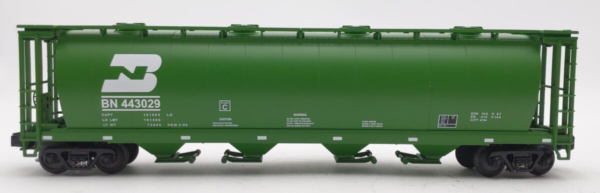 MTH 20-97432 O Gauge Burlington Northern 4-Bay Hopper Car #443029 NIB