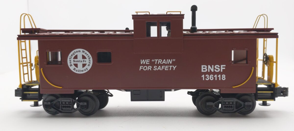 MTH 20-90010F O Gauge BNSF Extended Vision Caboose #136118 LN/Box