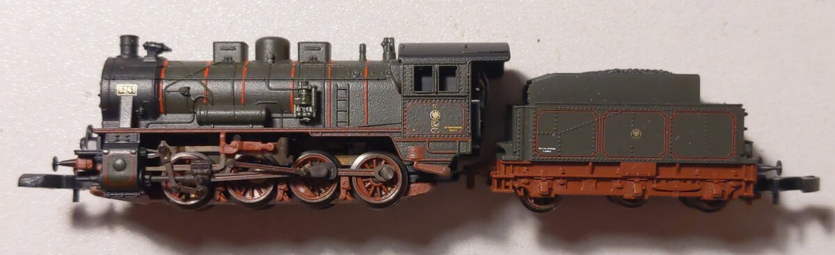 Marklin 88985 Z Scale KPEV Class G 8.1 Steam Locomotive & Tender #5241