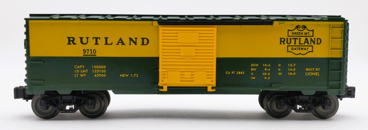 Lionel 6-9710 O Gauge Rutland Boxcar