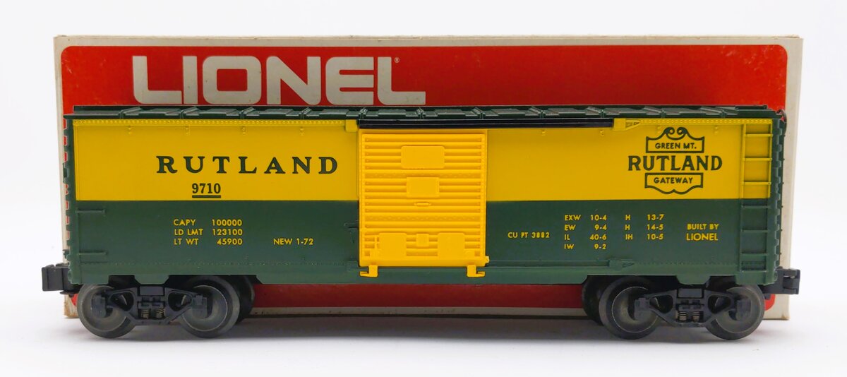 Lionel 6-9710 O Gauge Rutland Boxcar