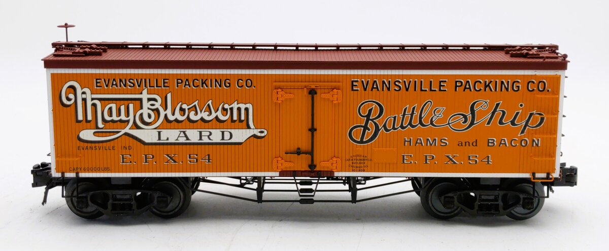 Atlas 8032-1 O Evansville Packing Reefer Car #54 (3-Rail) LN/Box