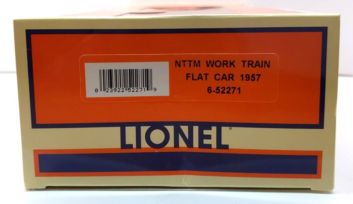 Lionel 6-52271 O Gauge National Toy Train Museum Work Train Flat Car #1957 LN/Box