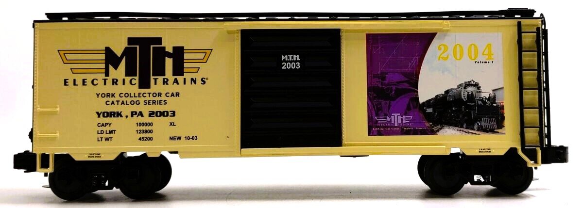 MTH 20-93165 O Gauge TCA Fall York 2003 40' Box Car #2003 NIB