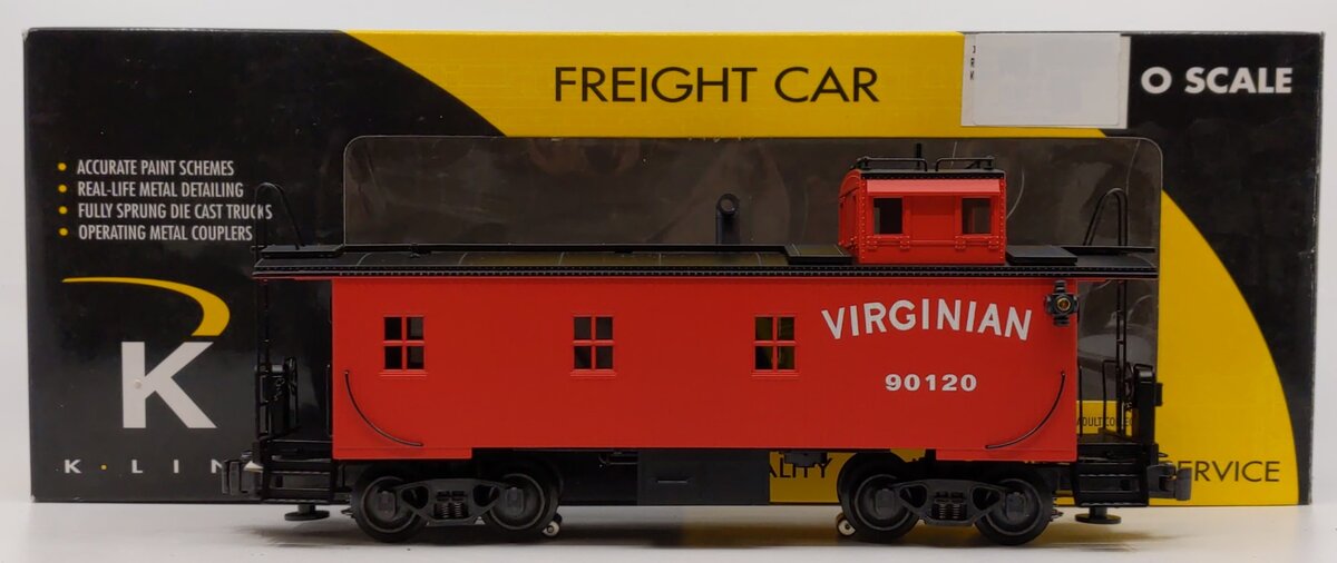 K-Line K616-4461 O Gauge Virginian Smoking Caboose #90120 LN/Box