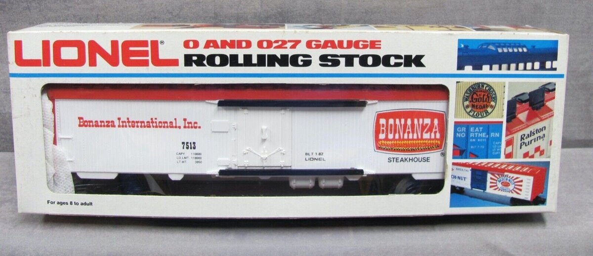 Lionel 6-7513 O Gauge Bonanza Refrigerator Car #7513 LN/Box