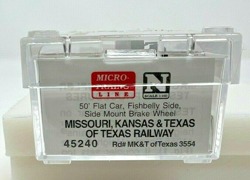 Micro-Trains 04500240 N Missouri Kansas Texas 50' Fishbelly Side Flatcar #3554