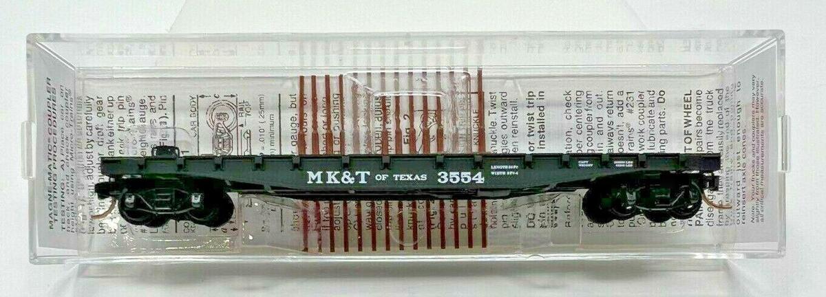 Micro-Trains 04500240 N Missouri Kansas Texas 50' Fishbelly Side Flatcar #3554