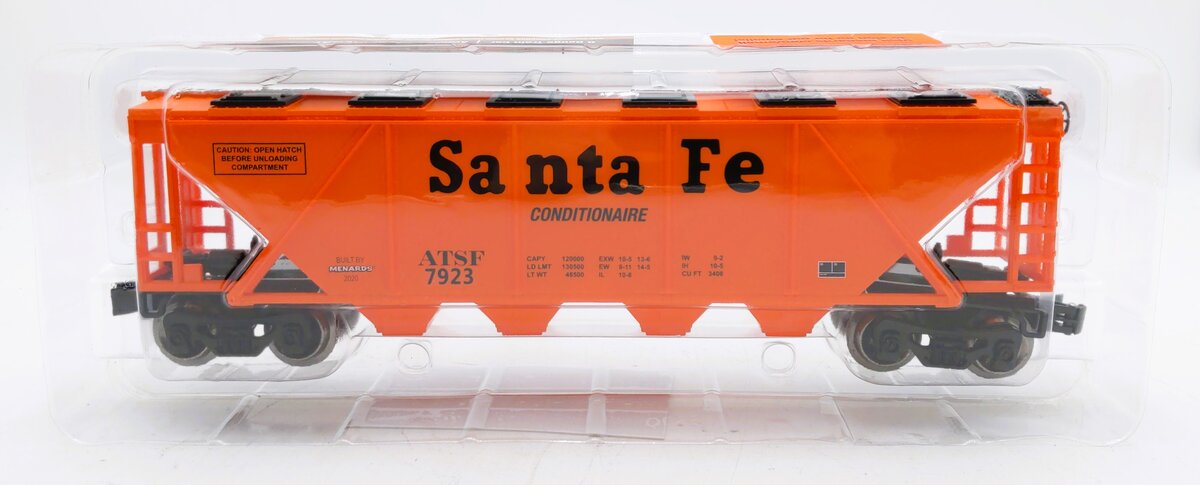 Menards 279-6983 O Santa Fe Covered Hopper #7511 LN/Box