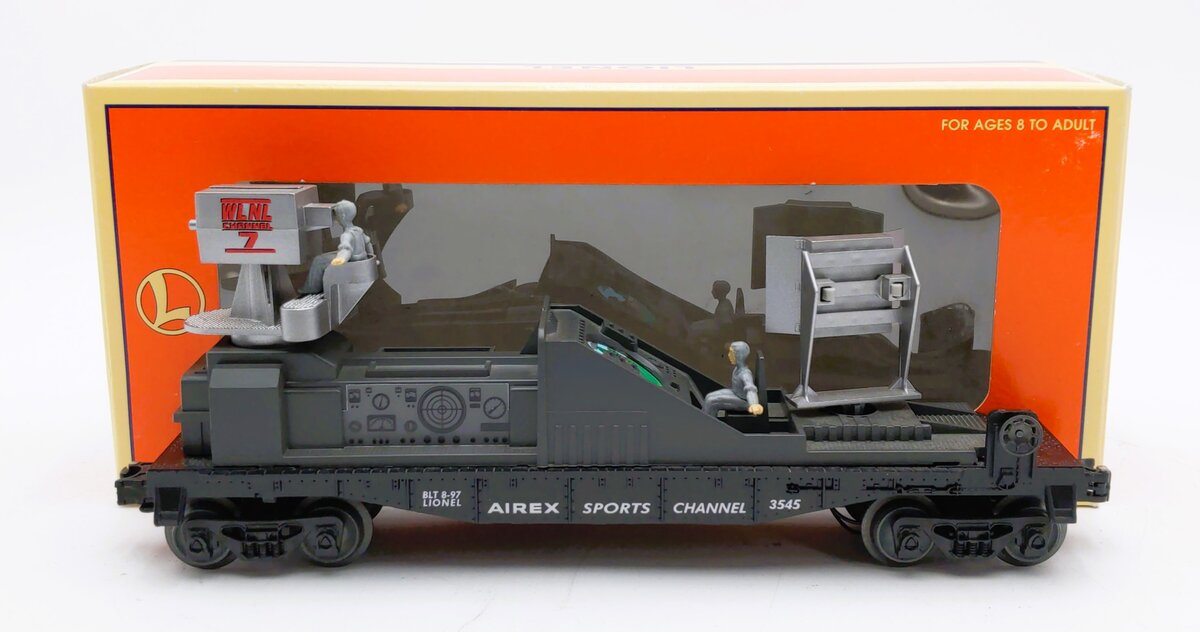 Lionel 6-16751 O Gauge WLNL Channel 7-Airex Sports Channel TV Car EX/Box