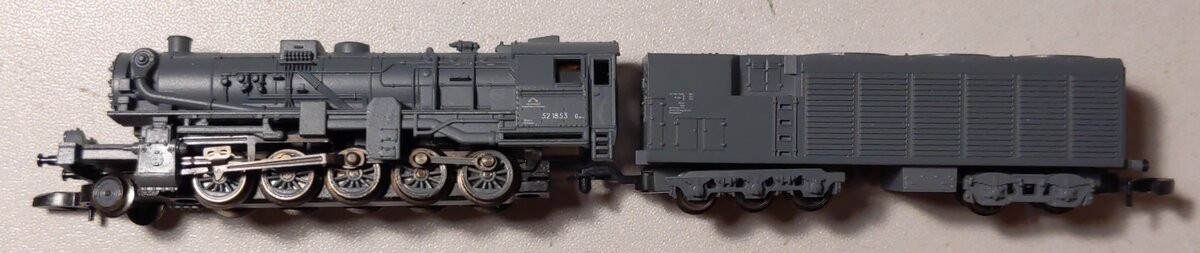 Marklin 88836 Z Scale German State RR Class 52 Steam Freight Locomotive & Tender LN/Box