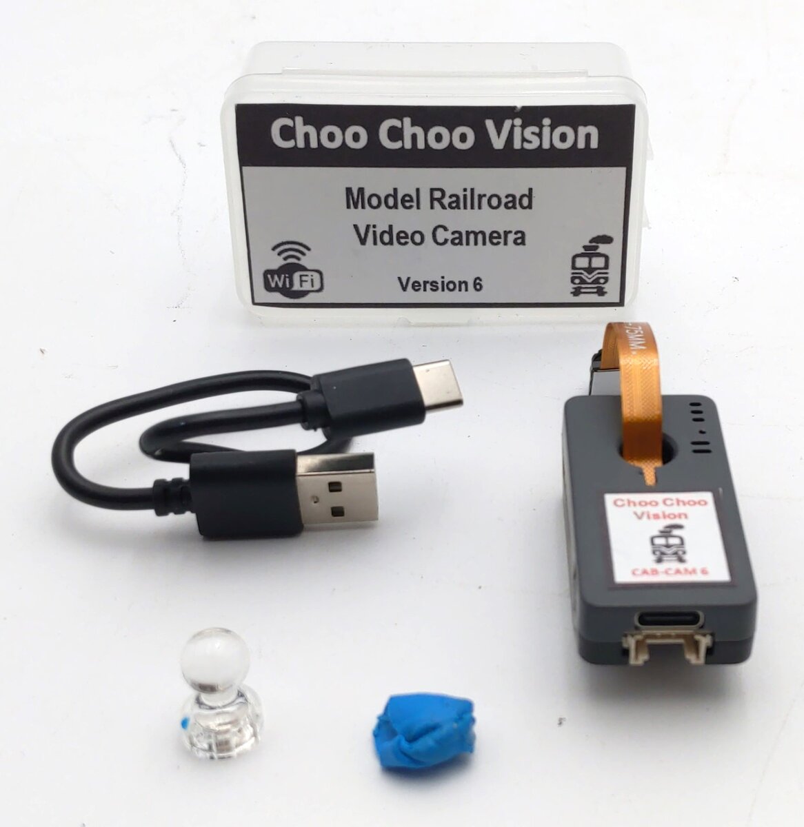 Choo Choo Vision CAB-CAM Model Railroad Video Camera EX/Box