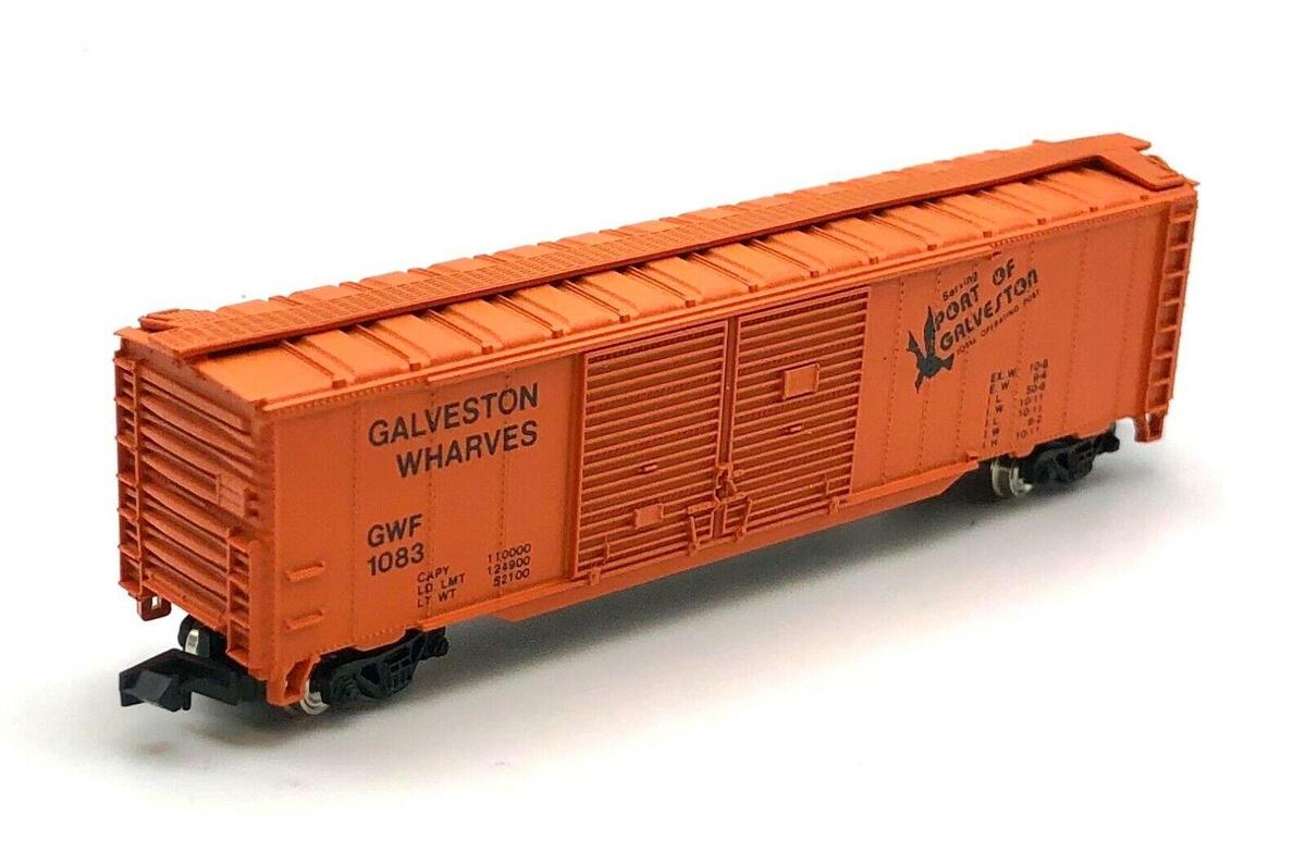Con-Cor N Scale Galveston Wharves Box Car #1083 LN/Box