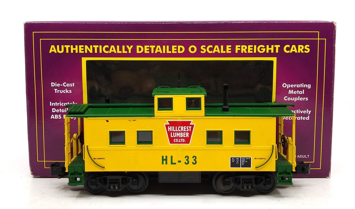 MTH 20-91028 O Gauge Hill Crest Lumber Co. Steel Lighted Caboose LN/Box