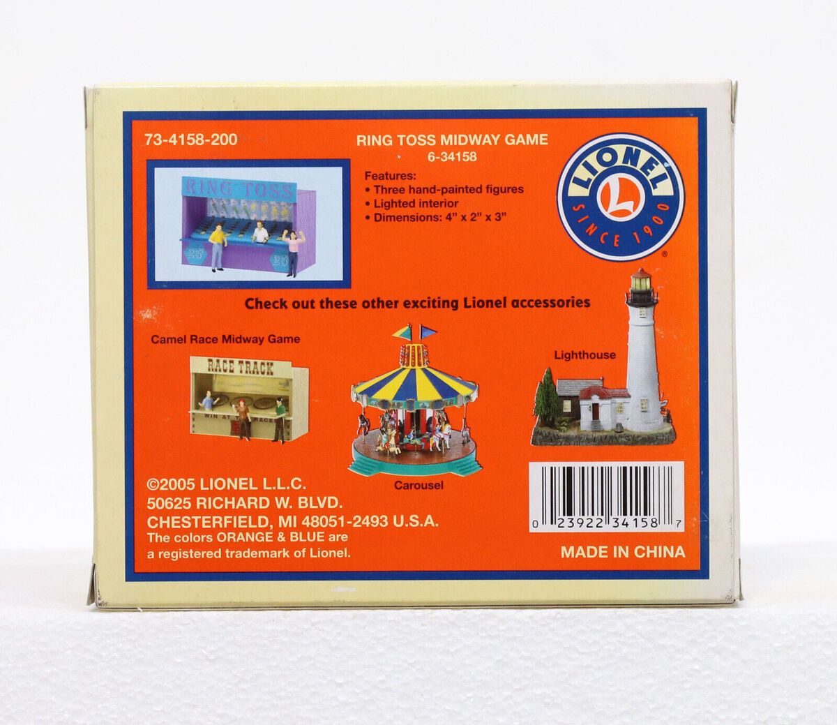 Lionel 6-34158 O Gauge Ring Toss Midway Game