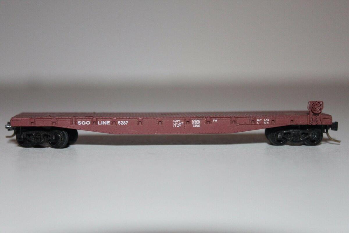 Micro-Trains 04500110 N SOO Line 50' Fishbelly Side Flatcar #5287