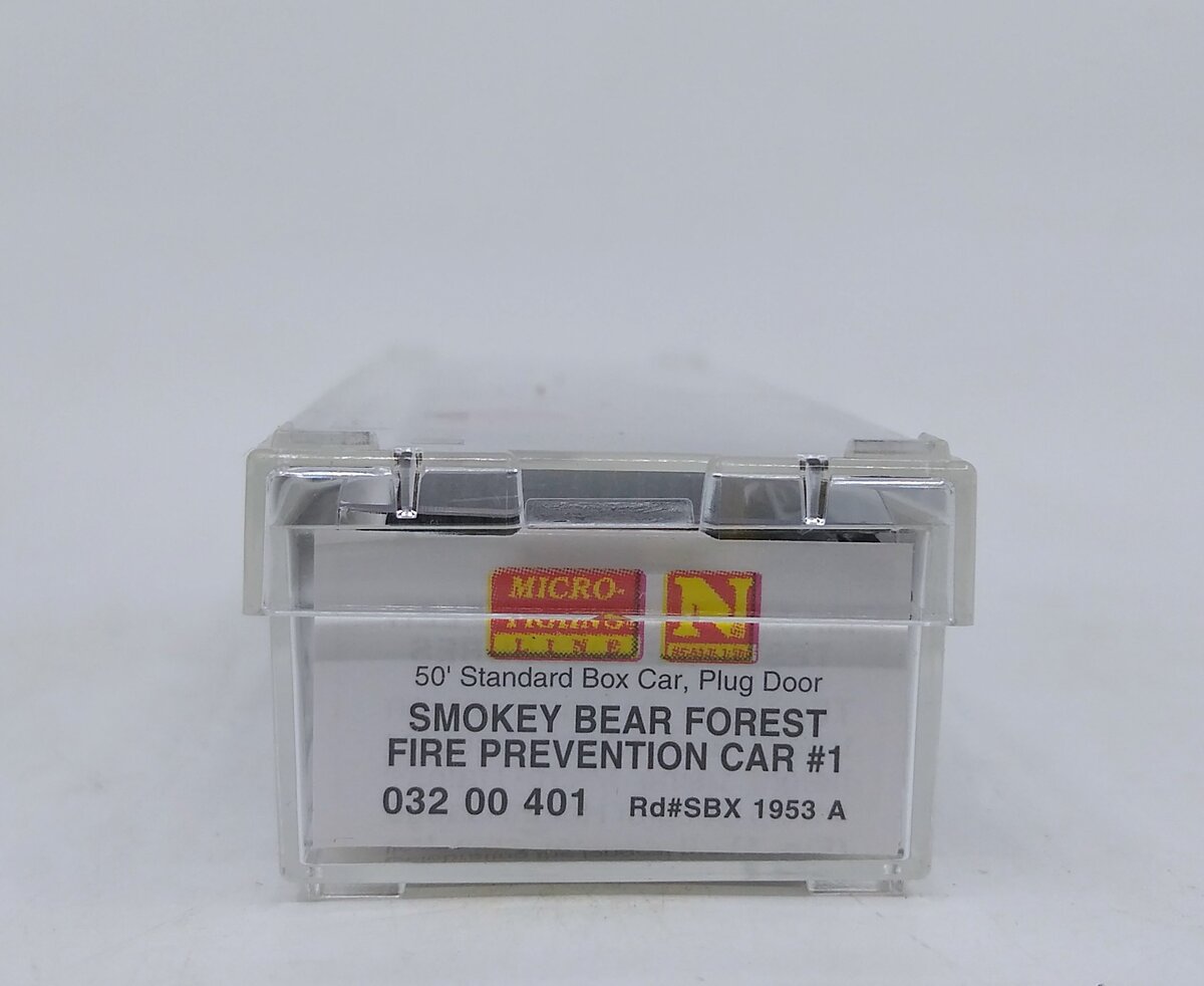 Micro-Trains 03200401 N Smokey Bear Forest Fire Prevention 50' Boxcar #1953A EX/Box