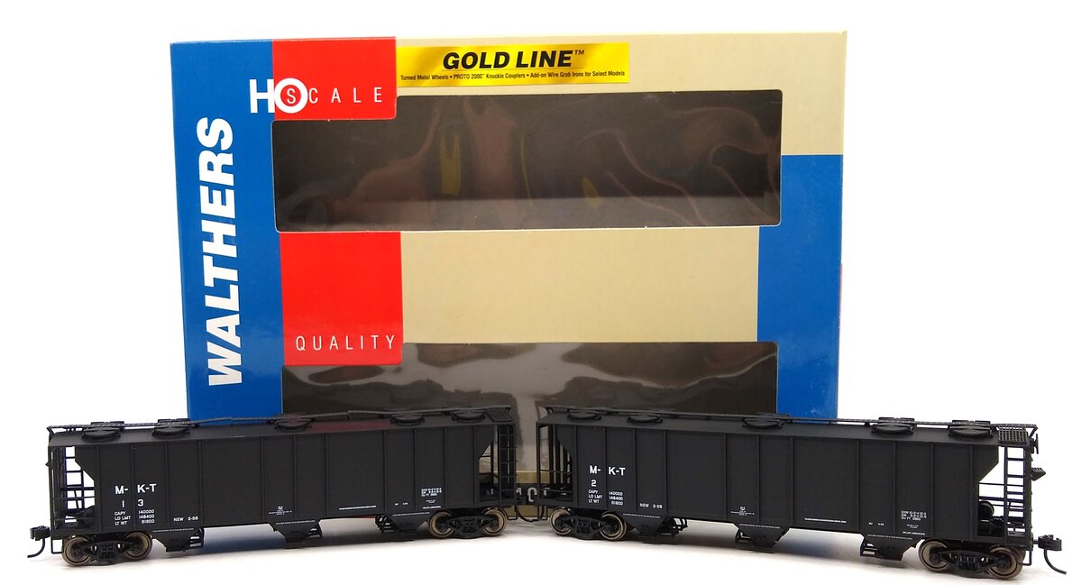 Walthers 932-27970 HO M-K-T Gold Line PS-2 2893 3-Bay Covered Hopper (Set of 2)
