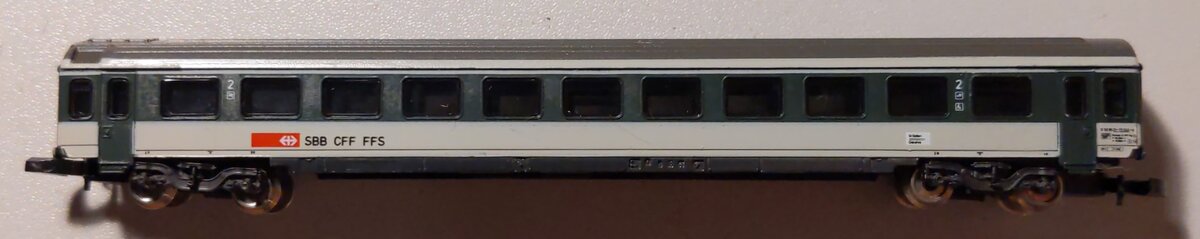 Marklin 8746 Z Scale SBB CFF FFS 2nd Class Express Train Passenger Car LN/Box