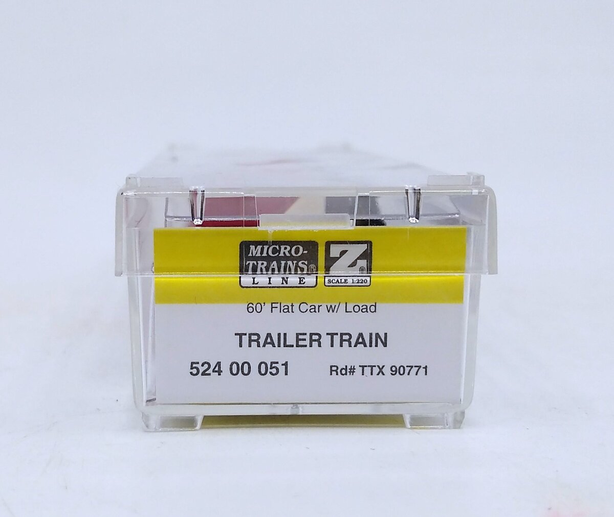 MicroTrains 52400051 Z MTTX Trailer Train 60' Flat w/Load 90771