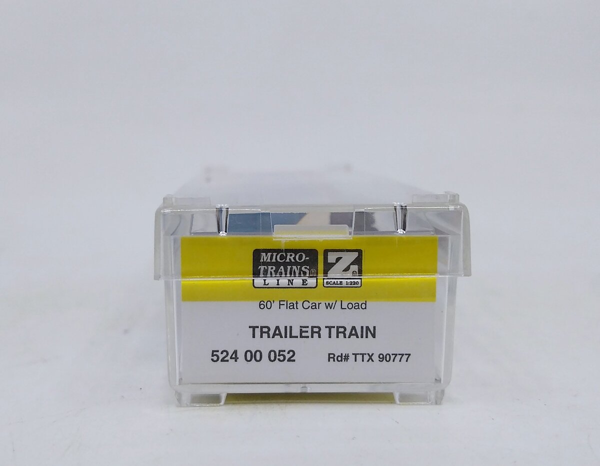 Micro-Trains 52400052 Z Scale Trailer Train 60' Flat Car w/ Load