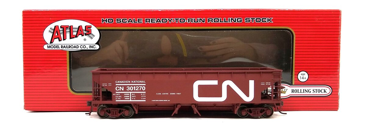 Atlas 20002821 HO Scale Canadian National 70T Ballast Car #301270