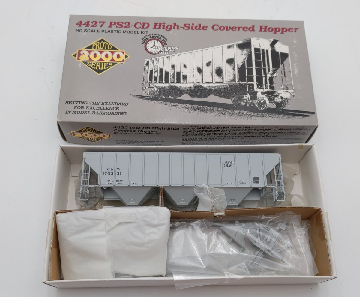 Proto 2000 170331 HO Life Like C&NW 4427 PS2-CD High Side Covered Hopper Kit