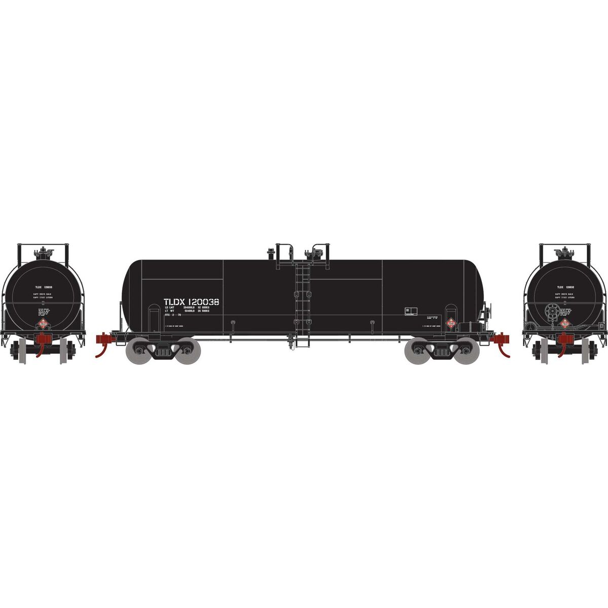 Athearn 15941 HO TLDX RTR RTC 20,900 Gallon Tank Car #120038