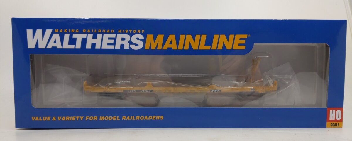 Walthers 910-5380 HO TTX VTTX RTR 60' Pullman-Standard Flatcar #91103