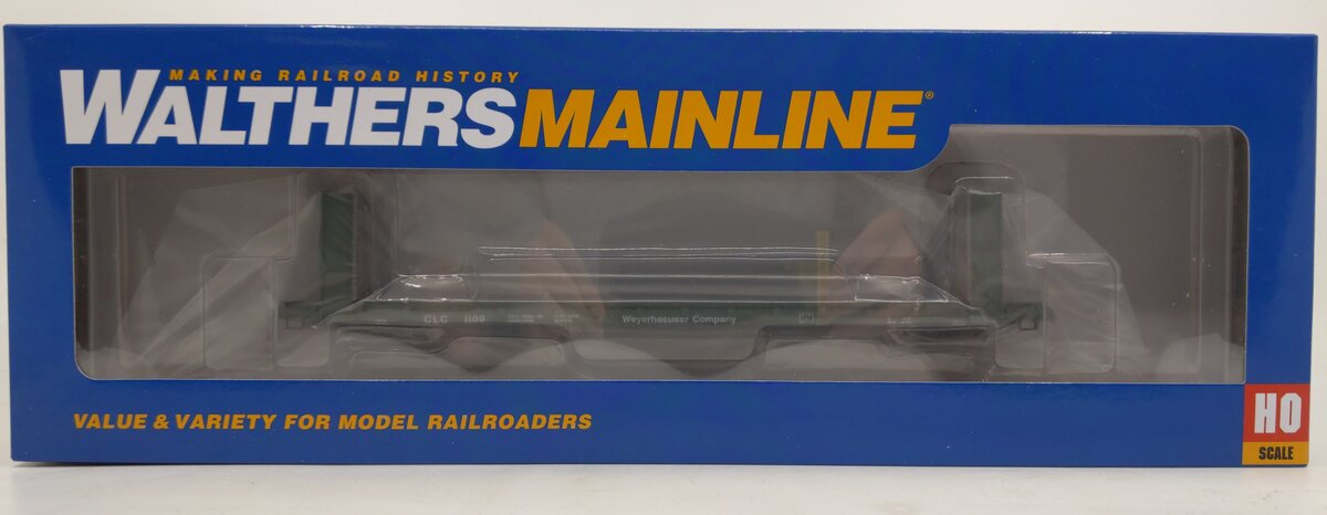 Walthers 910-5856 HO Weyerhaeuser 60' Pullman-Standard Bulkhead Flatcar #1109