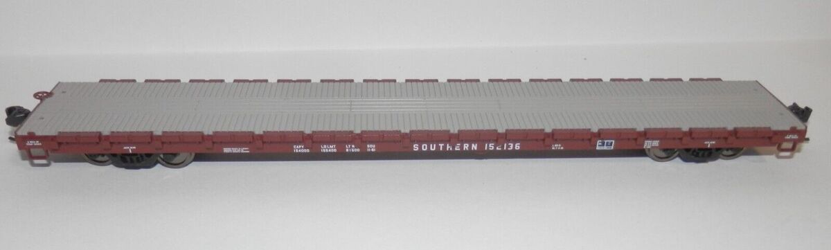 Walthers 910-5376 HO Southern Railway RTR 60' Pullman-Standard Flatcar #152136